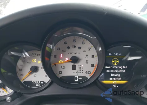 2016 Porsche 911 Gt3 Rs z USA, uszkodzony, nr VIN WP0AF2A91GS192393